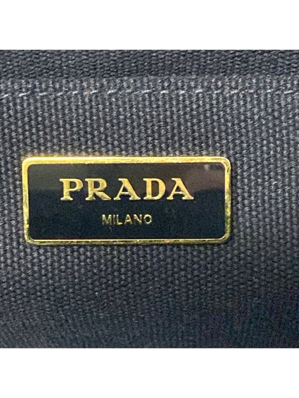 ★SOLD★ Prada Tote Canapa Black - Picture 9 of 10